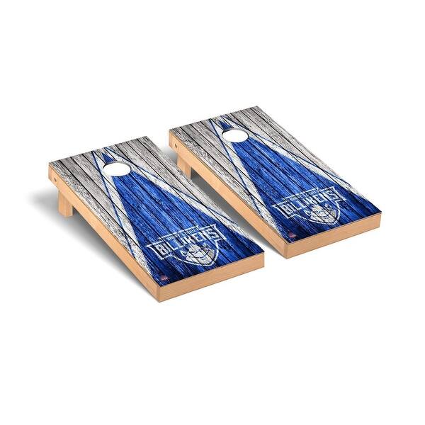 slide 2 of 5, Saint Louis Billikens Triangle Cornhole Board Set