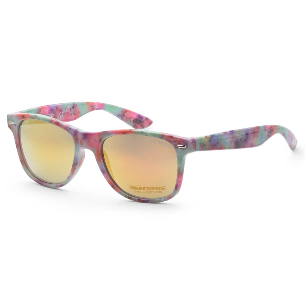 Skechers Women's 54mm Green Red Spotted Sunglasses