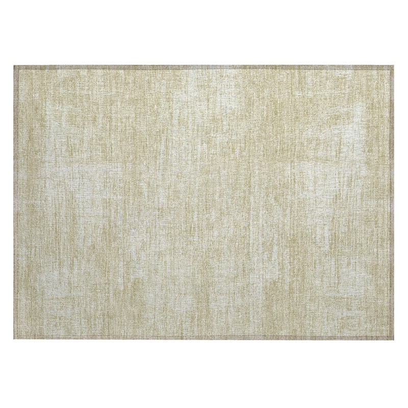 Machine Washable Indoor/ Outdoor Chantille Abstract Solid Rug