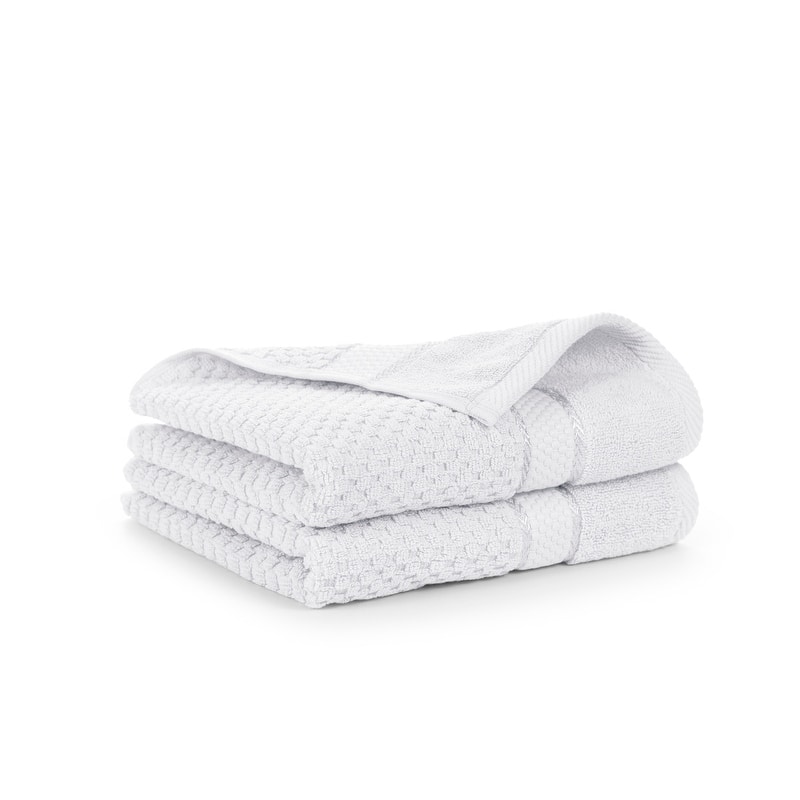 Hand Towel Popcorn Textured- Quick Drying 18 X 28 Inch by Ample Decor