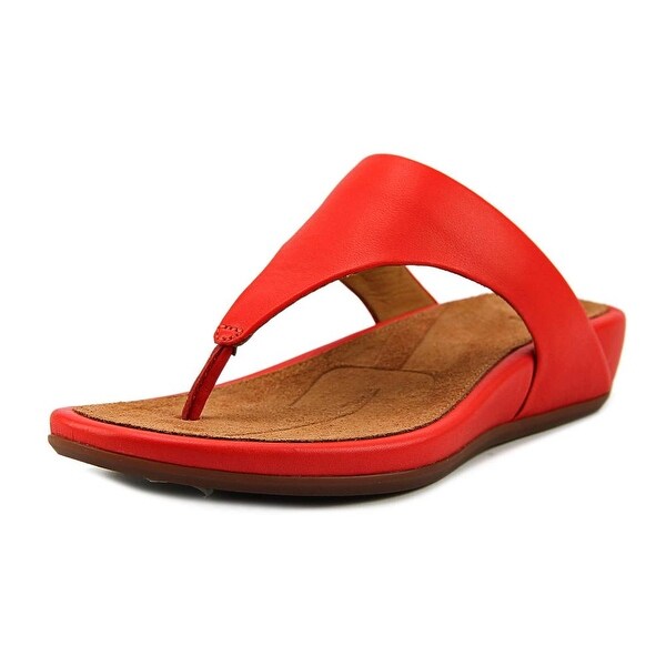 FitFlop Banda Women Open Toe Synthetic Orange Thong Sandal