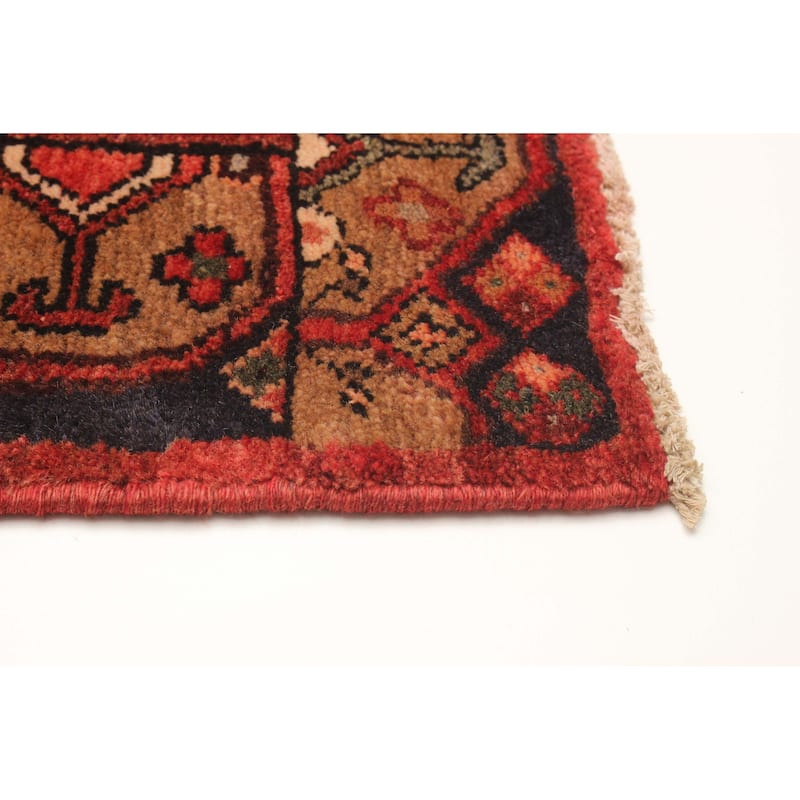 ECARPETGALLERY Hand-knotted Anadol Red Wool Rug - 3'5 x 9'7