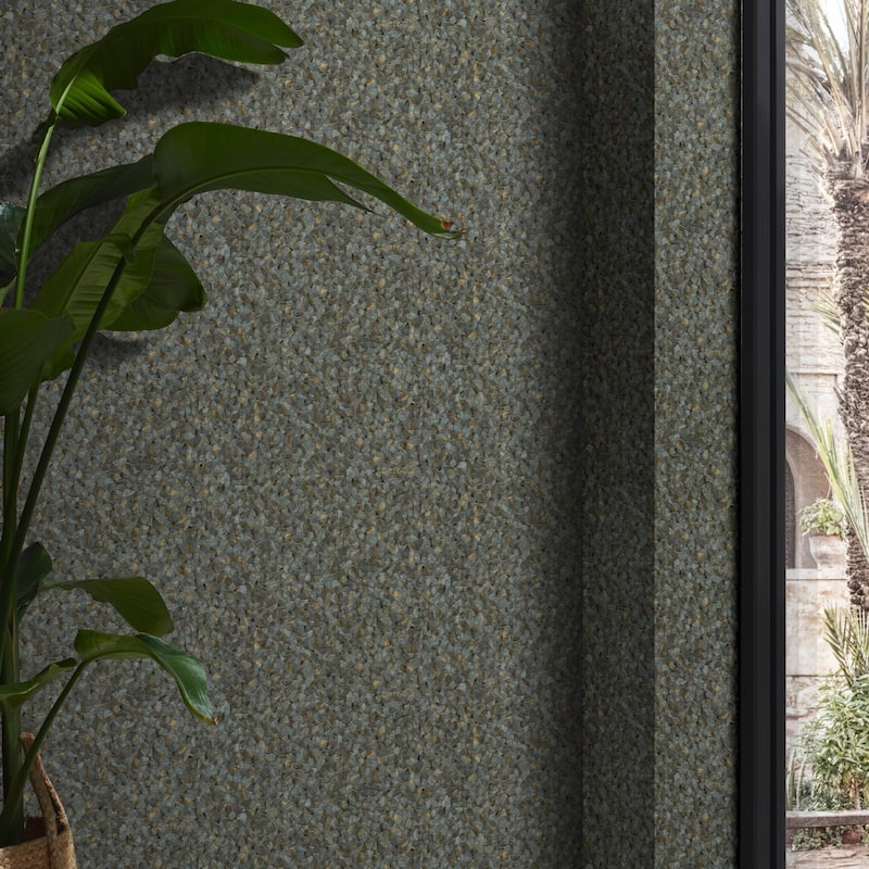 Galerie Wallcoverings Energy Collection Metallic Geometric Feathers Wallpaper Roll