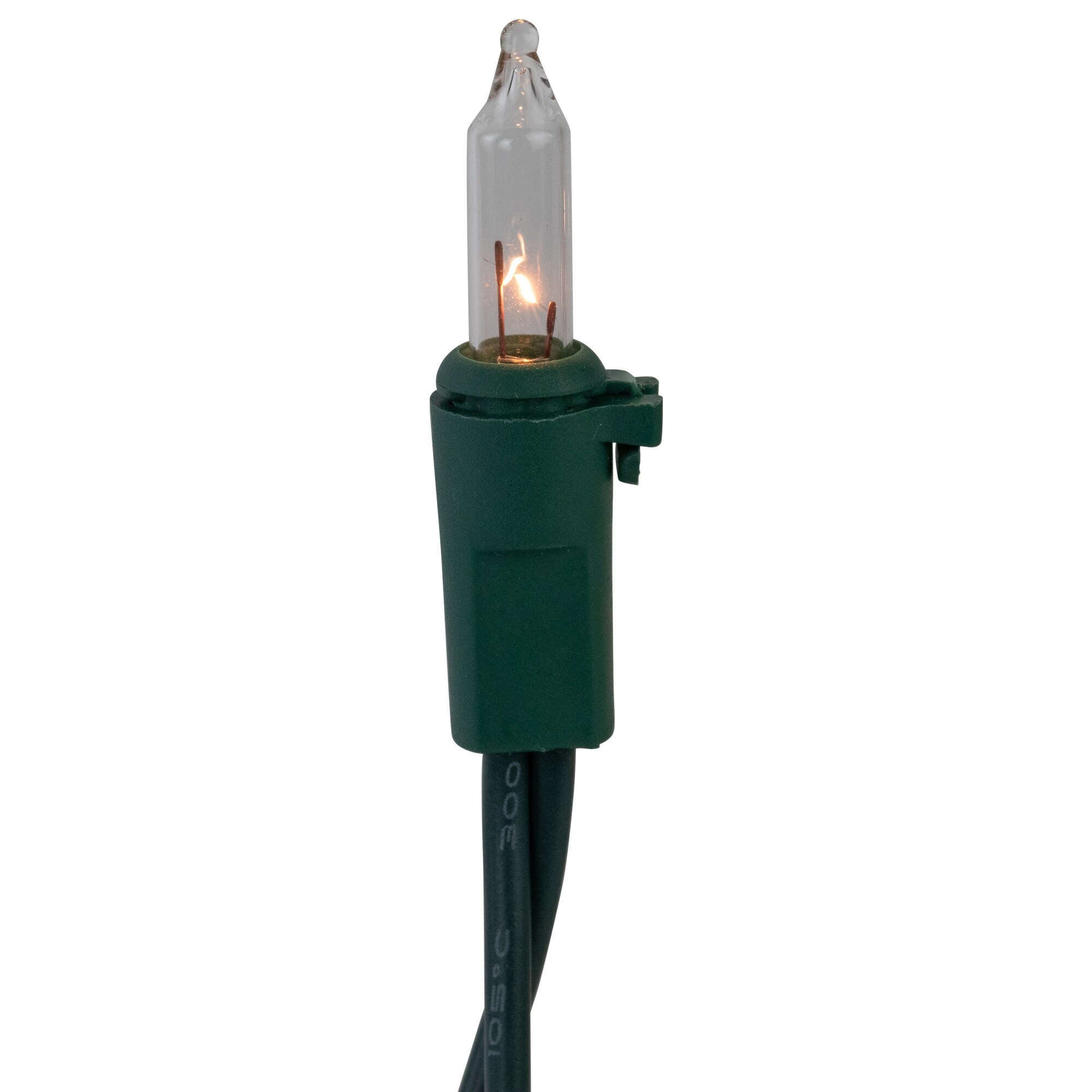 100 Clear Mini Icicle Light Set, Green Wire | Michaels