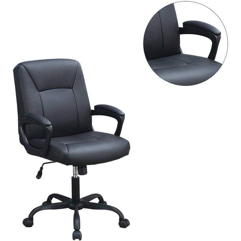 Relax Cushioned Adjustable Office Chair with Upholstered Seat and Back ,Comfort for Home & Desk