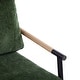 preview thumbnail 13 of 12, 27.56" Modern Accent Chair with Plush Cushions, Minimalist Metal Frame, and Wooden Armrest Design