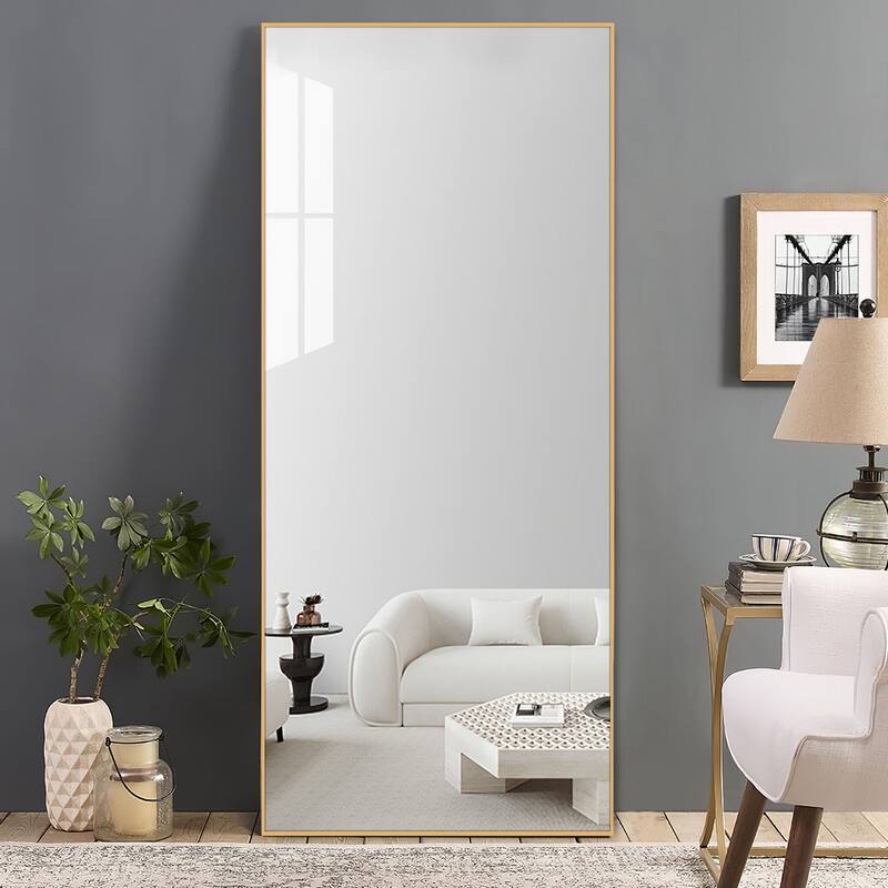 Oversized Metal framed Full Length Floor Wall Mirror