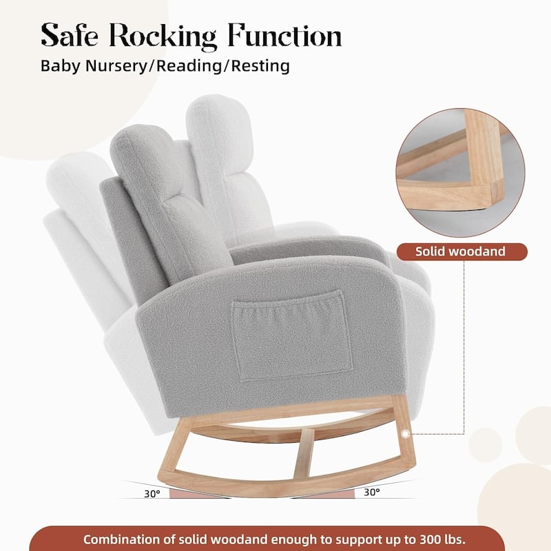 Rocking Chair for Living Room, Bedroom, Garden - 1PC