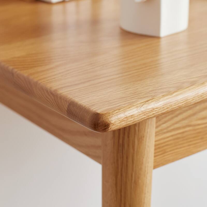 Solid Wood Computer Desk Study Desk Oak Wood Pc Desk Work Desk Dressing Table Slim Solid Wood With Drawer