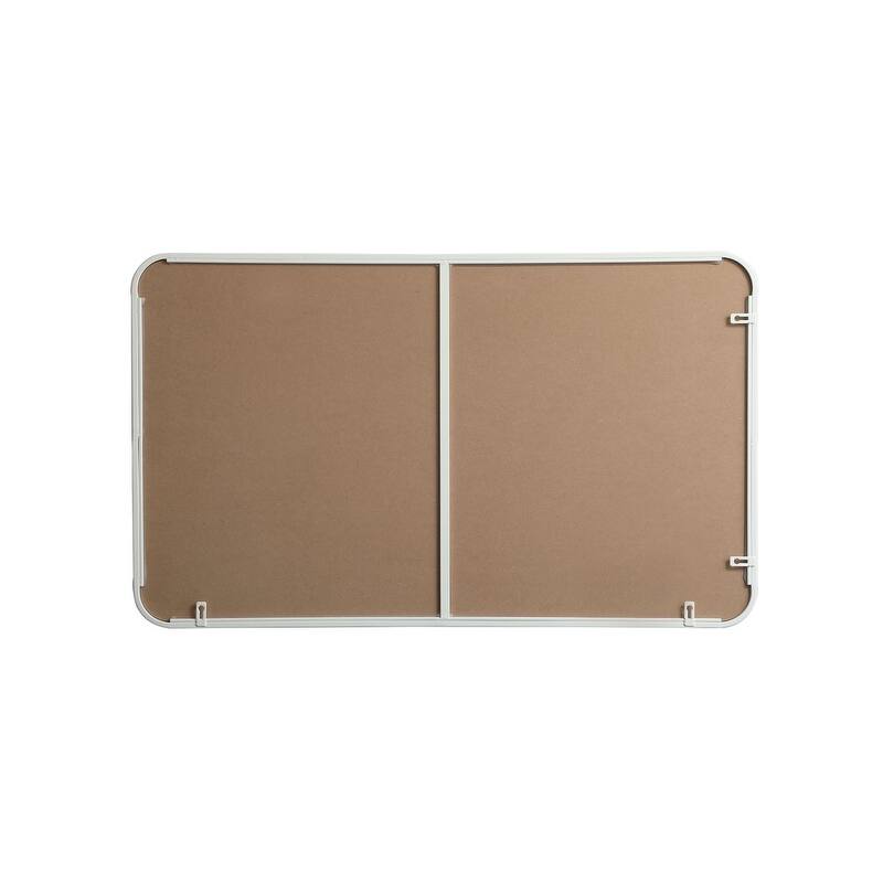 Ezra Soft Corner Metal Rectangular Mirror