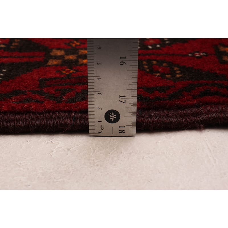ECARPETGALLERY Hand-knotted Royal Baluch Black, Red Wool Rug - 3'5 x 6'3