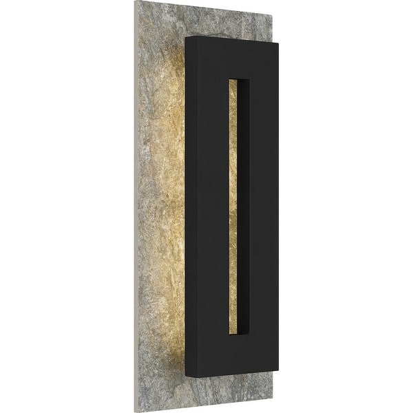 slide 2 of 5, Tate Outdoor Wall Lantern - Earth Black