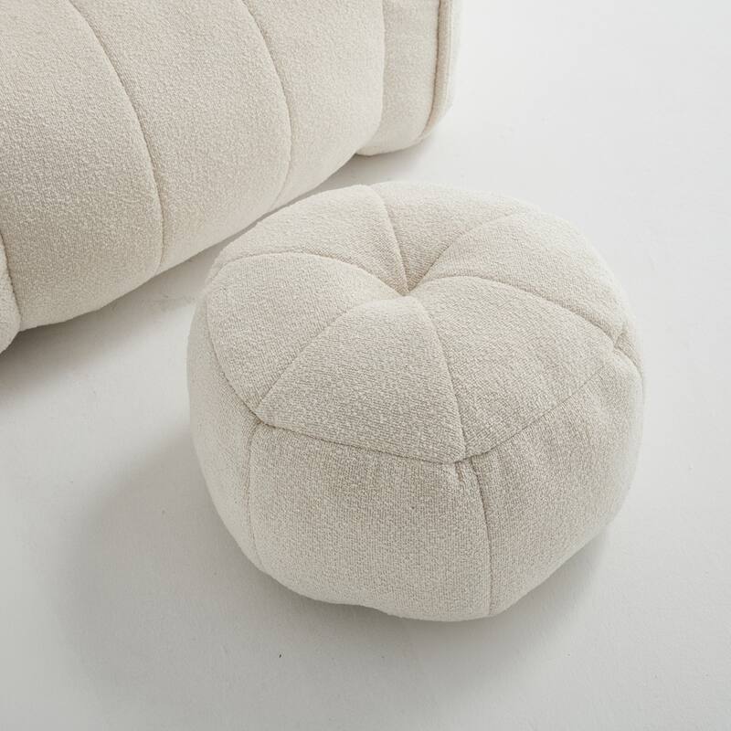 Soft Comfortable Bean Bag Chair with Footstool for living room and bedroom