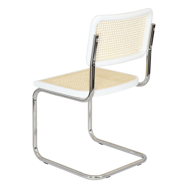 Breuer Chair Company Marcel Breuer Cesca Cane Cantilever Side Chair w/ Chrome Steel Frame (Various Wood & Cane Colors)