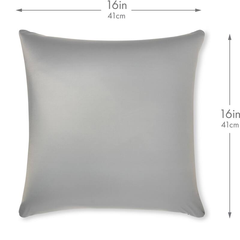 Throw Pillow Cozy Soft Microbead Light Grey 1 Pc On Sale Bed Bath