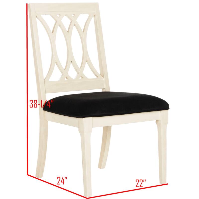 SAFAVIEH Sharyn Dining Chair (Set of 2) - 22" x 24" x 38.3" - 22Wx24Dx38H