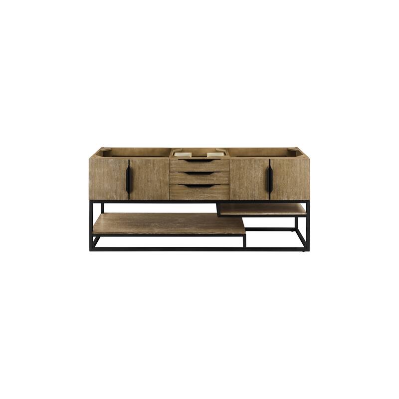 James Martin Vanities 983-V72S-MB Columbia 72" Single Free Standing - Latte Oak - Oak Finish