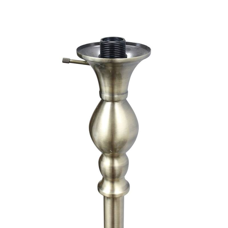 Classic 1 Light Torchiere Floor Lamp with Marbleized Glass Shade