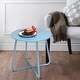 preview thumbnail 17 of 47, Clihome Weather-resistant Outdoor Steel Round Side Table