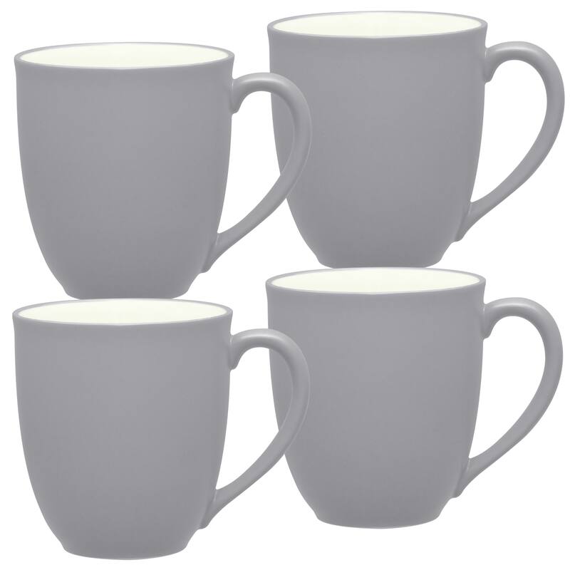 Noritake Colorwave Set Of 4 Mugs, 12 Oz. - Slate