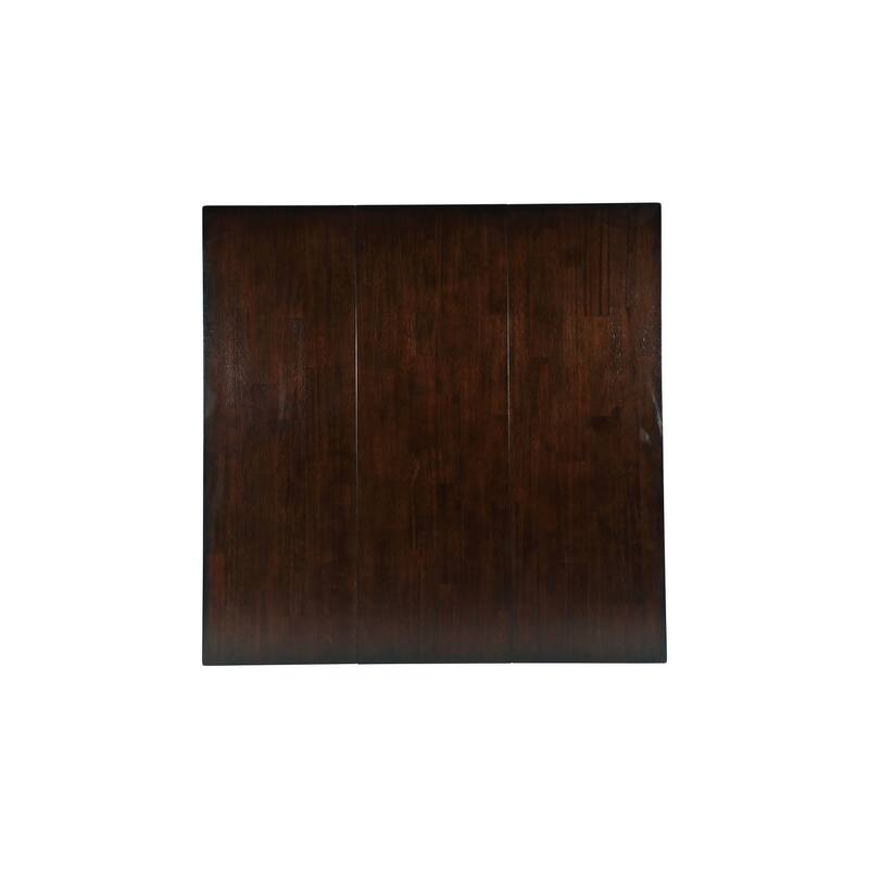Dewitt Dark Brown Faux Leather Counter Height Set