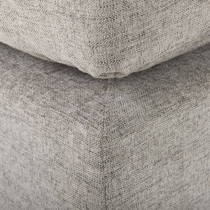 Valence 38.6L x 38.6W x 17.7H Medium Gray Full Size Ottoman Sectional Piece - 39.76 x39.76 x20.47