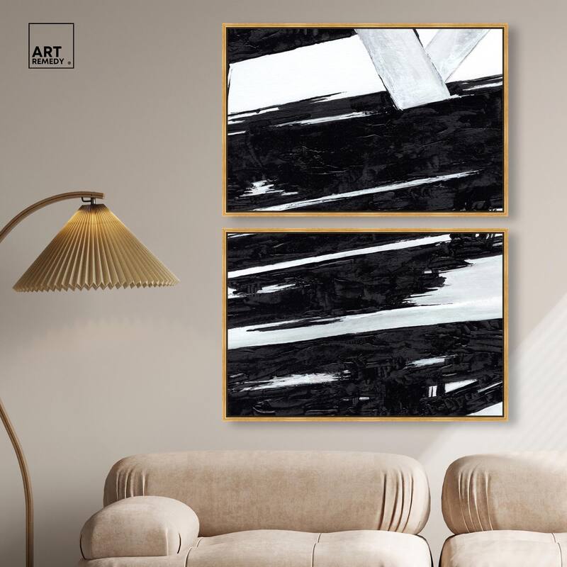 Geometric Story Canvas Set of 2 by Art Remedy