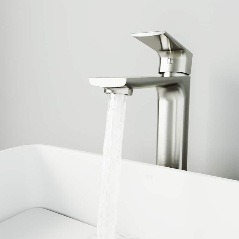 VIGO Norfolk 11" H Single Handle Single Hole Bathroom Vessel Faucet