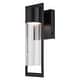 preview thumbnail 1 of 9, Vaxcel Lighting T0743 Sawyer 14" Tall LED Outdoor Wall Sconce with Matte Black