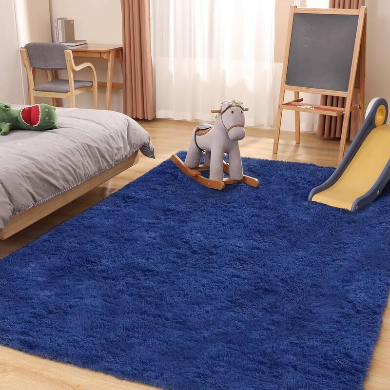 Large Shaggy Home Decor Carpets Fluffy Area Rugs for Living Room Bedroom