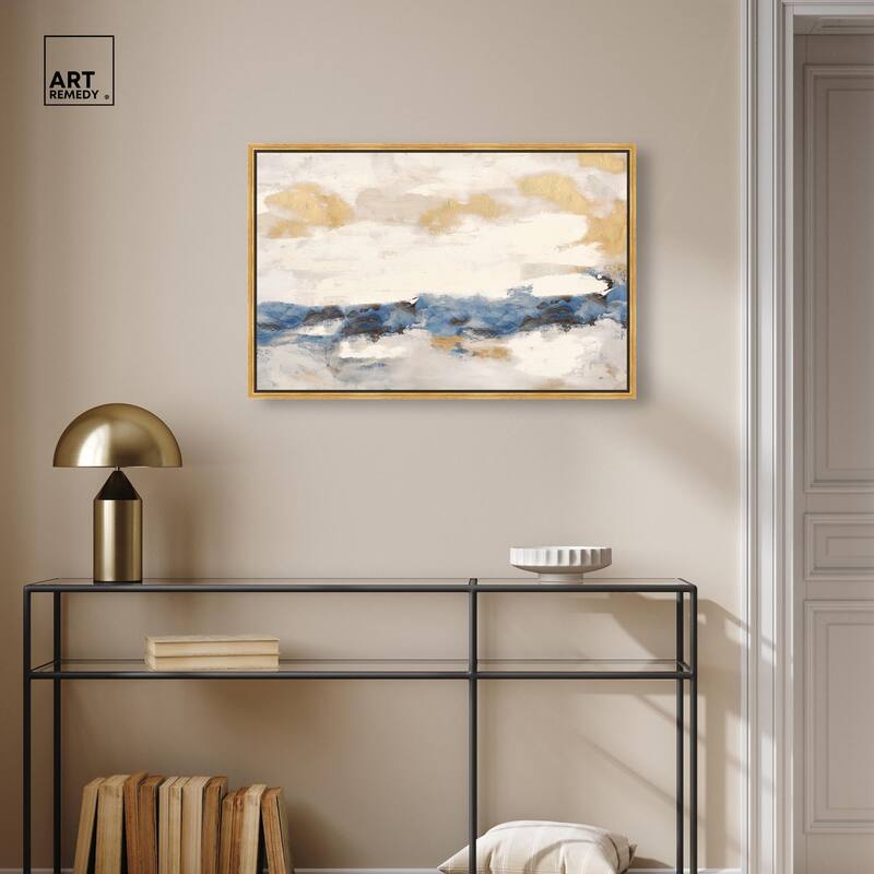 Mountain Mist Canvas Digital Abstract Art by Art Remedy