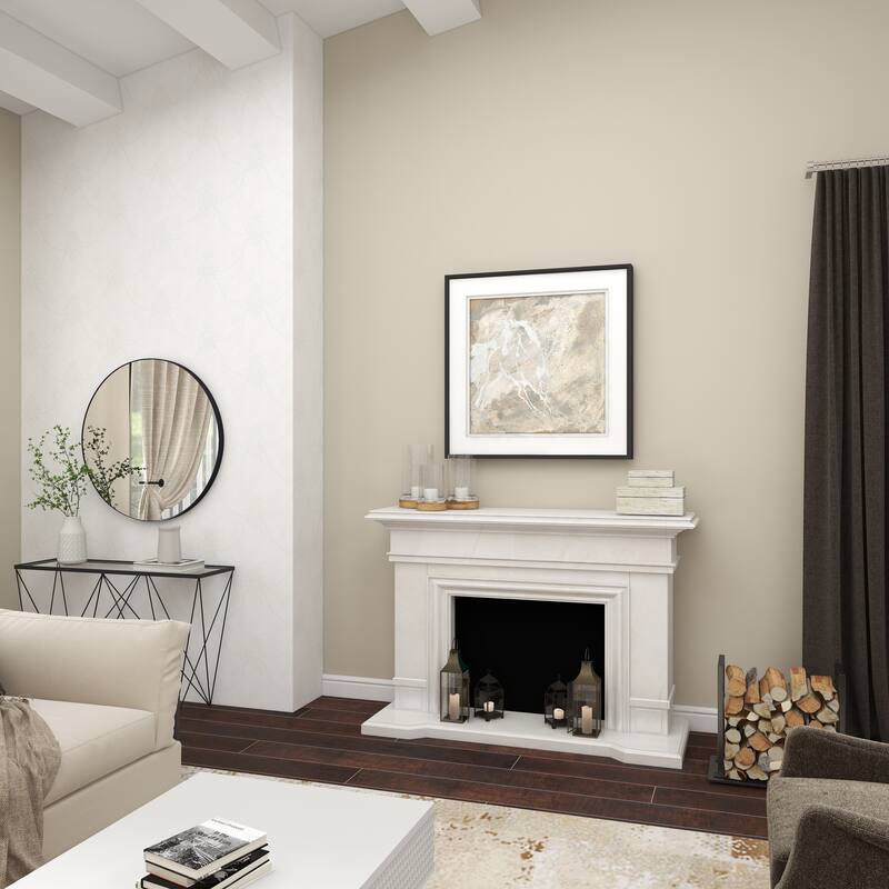 Brown Wood Pillar Hurricane Lamp with Glass Candle Holders (Set of 3)