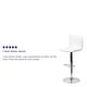 preview thumbnail 39 of 111, Modern Vinyl Stitch Back Adjustable Height Barstool - 16"W x 19"D x 35" - 44"H