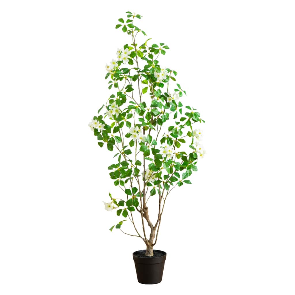 4-ft Artificial Dogwood Tree - Green