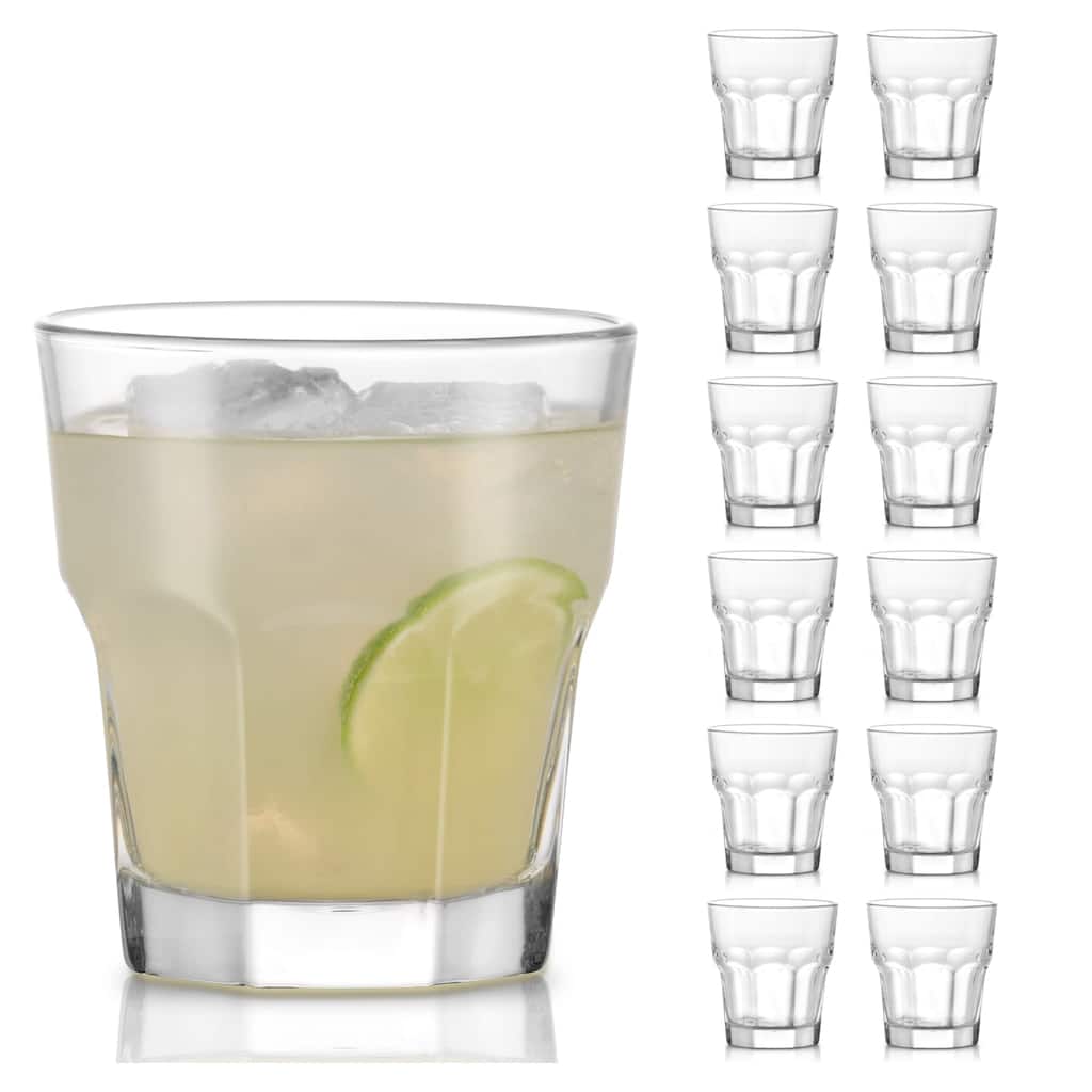 Libbey Gibraltar DuraTuff Double Old Fashioned Rocks Glasses, 12-Ounce, Set of 12 - Set of 12