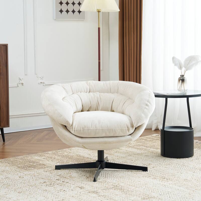 Liamer Swivel Club Chair by Christopher Knight Home - Beige