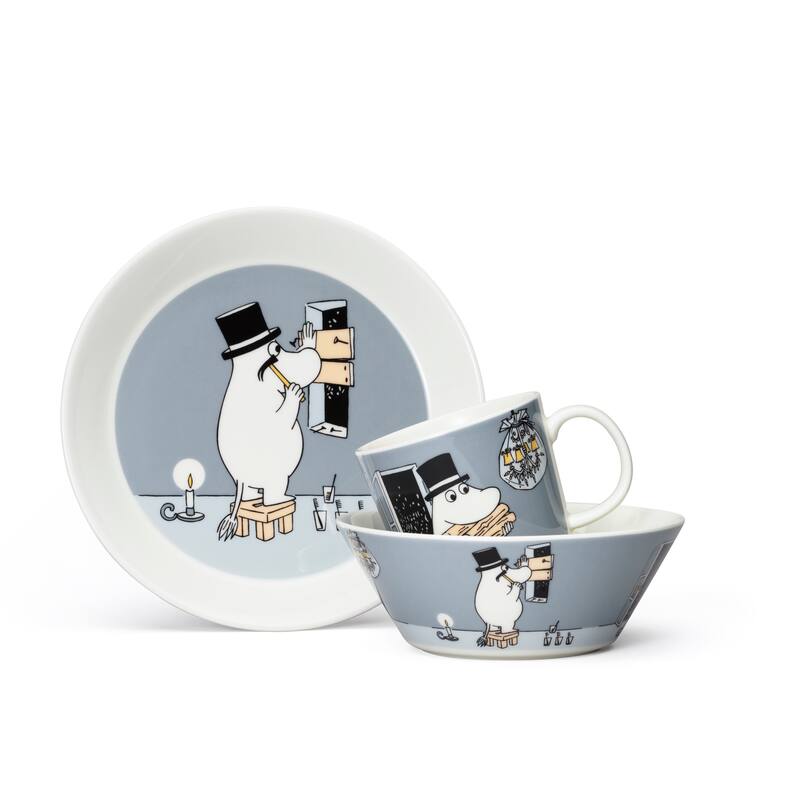 Moomin by Arabia Bowl 5.9in Moominpappa Grey - N/A