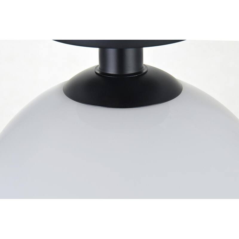 1 Light Flush Mount with 10 inch Frosted White Glass