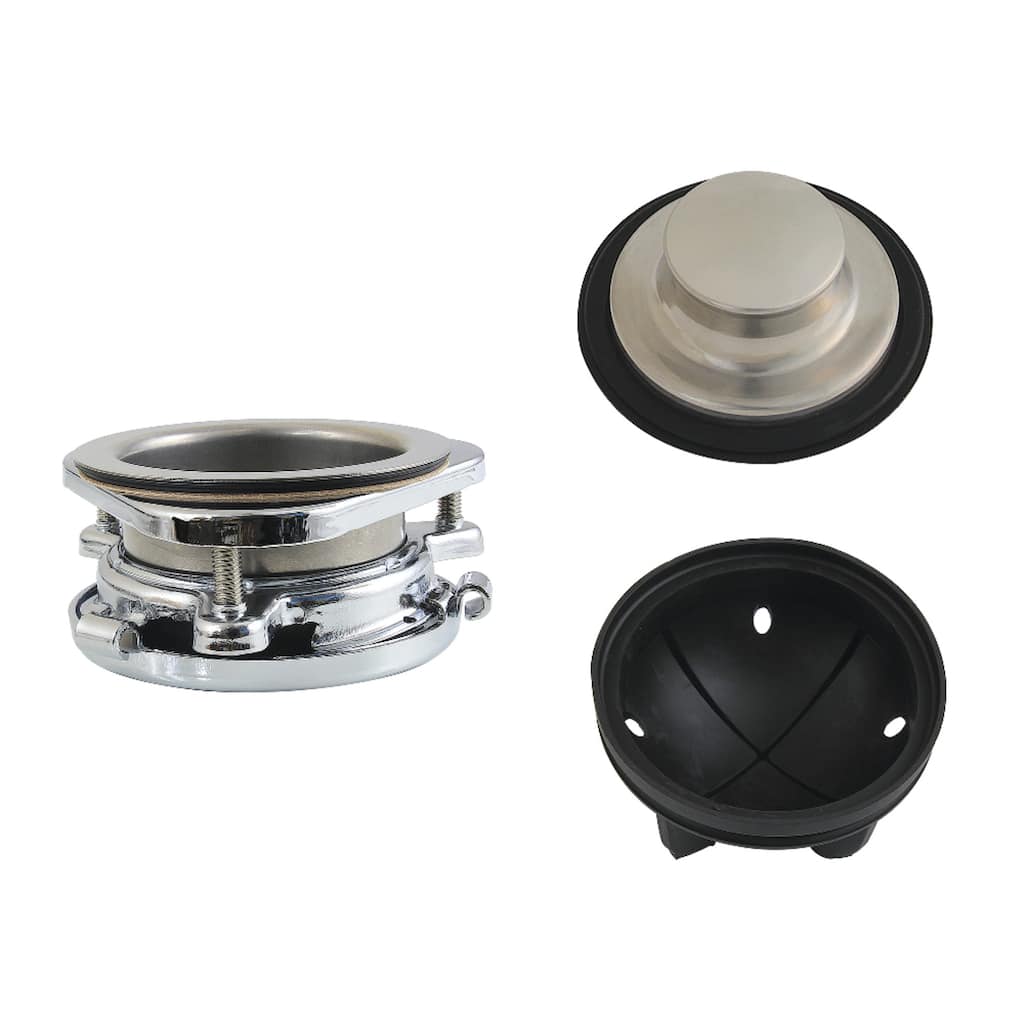 Kingston Brass KDK4301 Made to Match 3-Bolt Garbage Disposal Mount Assembly, Polished Stainless Steel/Polished Chrome