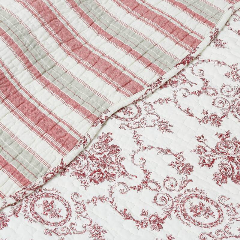 Gracewood Hollow Mekuli French Medallion 3-piece Quilt Bedding Set