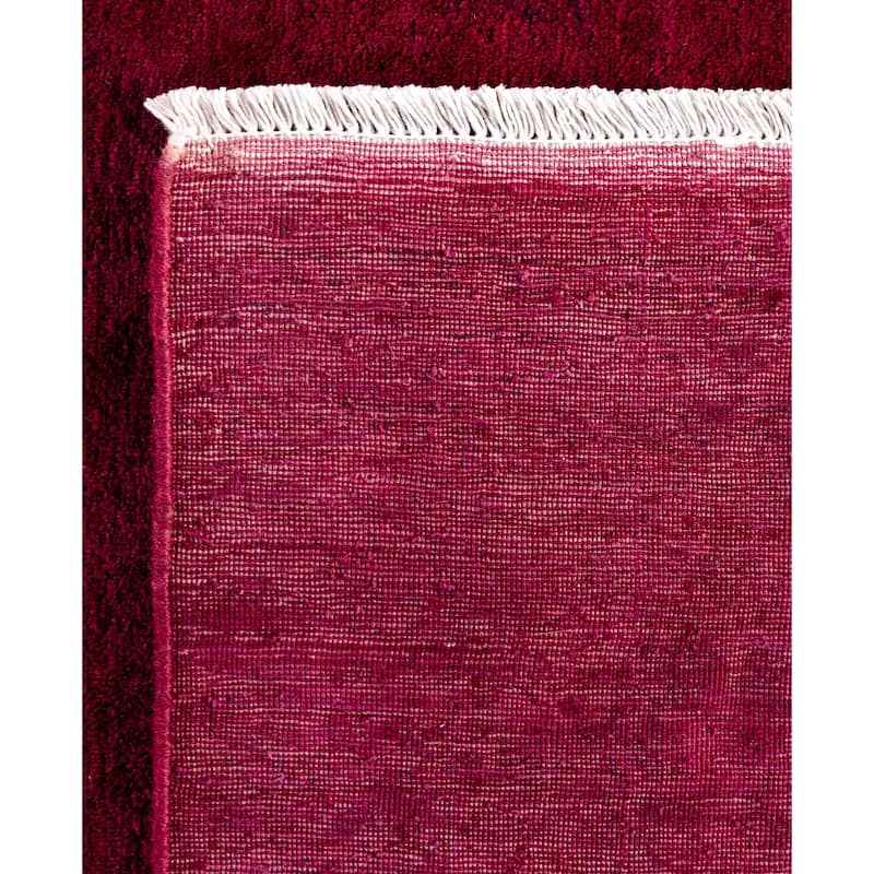 Overdyed One-of-a-Kind Hand-Knotted Area Rug - Pink - 9' 3" x 11' 10"