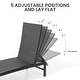 preview thumbnail 5 of 73, Outdoor All-Weather Patio Chaise Lounge Chairs Sun Lounger with Adjustable Backrest