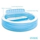 preview thumbnail 2 of 6, Intex Swim Center Round Inflatable Outdoor Swimming Lounge Pool with Pool Cover