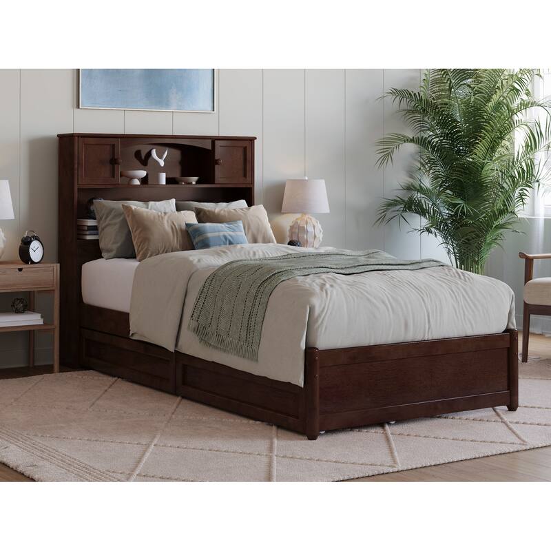 Hadley Platform Bed with Panel Footboard and Storage Drawers