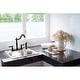 preview thumbnail 8 of 9, Design House Double Handle Kitchen Faucet With Escutcheon Plate and