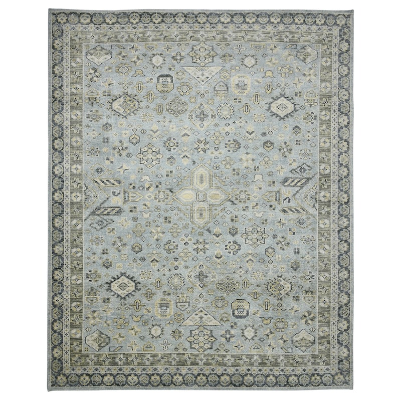 Magi Diviana Jane Sky Blue Hand-Knotted Wool Area Rug