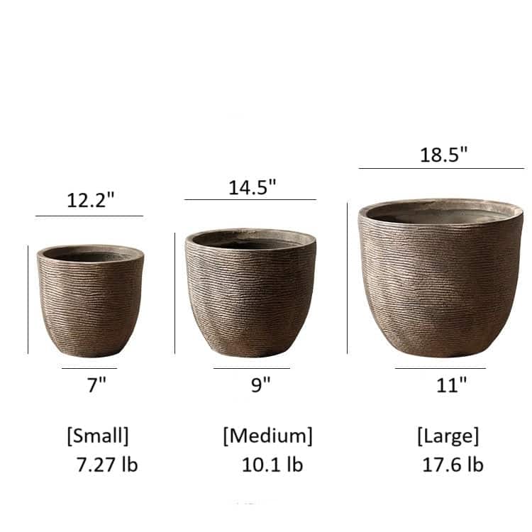 RusticReach Vintage-Style Outdoor Planter - [B]-Medium