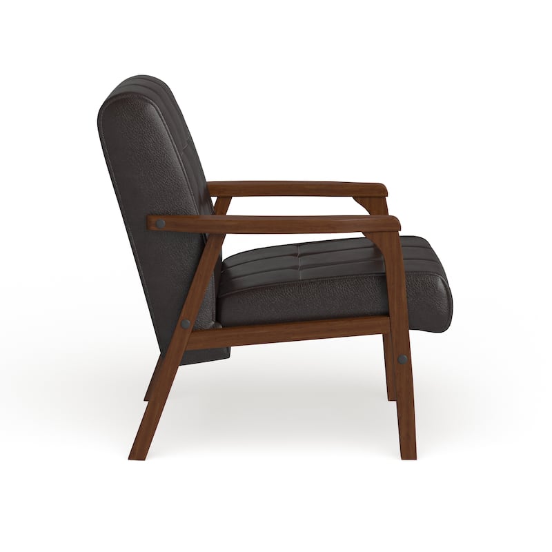 Carson Carrington Karkkila Mid-century Brown Club Chair