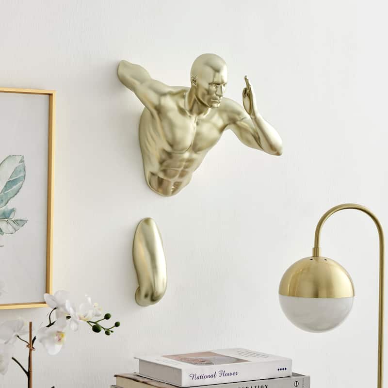 Wall Runner 20" Man Resin Sculpture