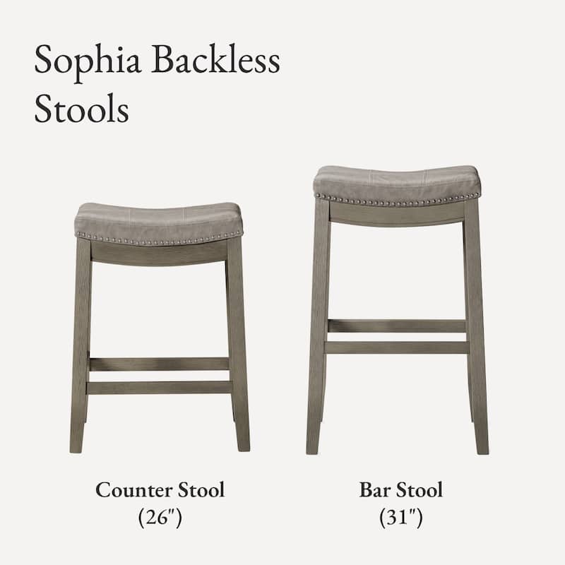 Maven Lane 31" Sophia Backless Bar Height Kitchen Stool